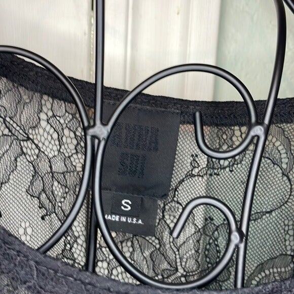 Anna Sui lace drop waist top black - Picture 7 of 7